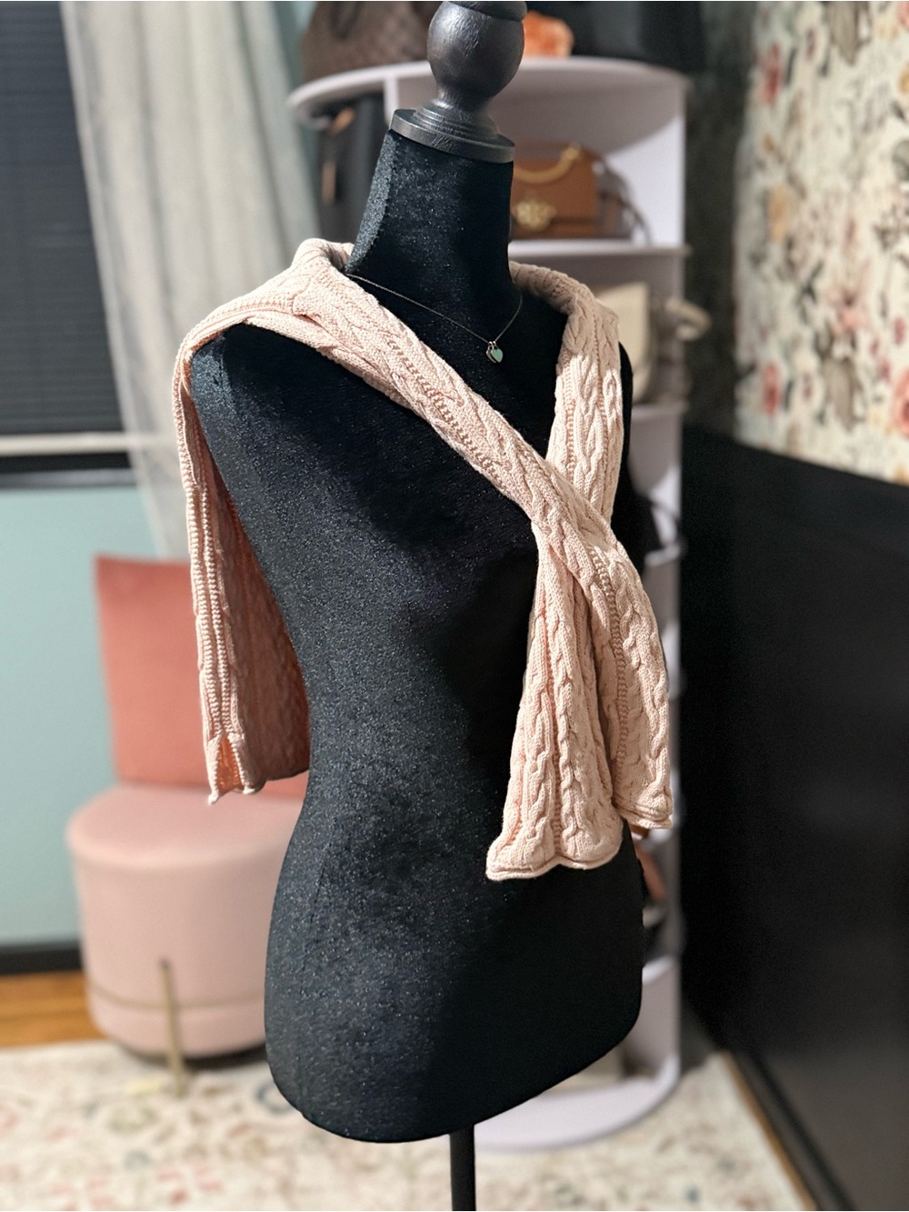 Ralph Lauren Cable Knit Sweater - Pale Pink